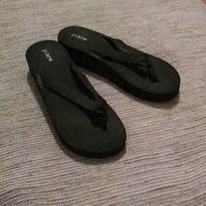 J. Crew platform flip flops